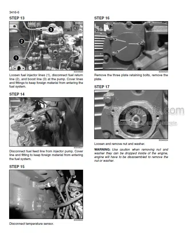 Photo 8 - Case 580T 580ST 590ST 695ST Service Manual Backhoe Loader