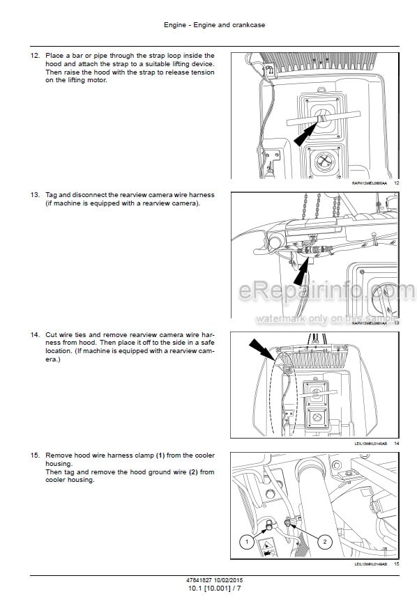 Photo 8 - Case 621E Repair Manual Wheel Loader 87723028A