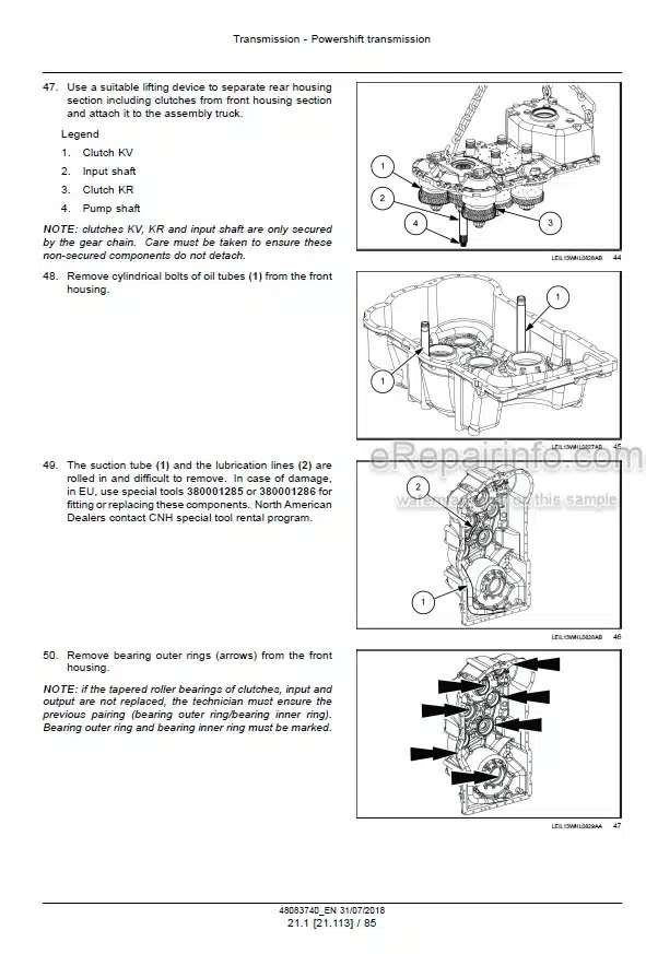 Photo 8 - Case 621G 721G Stage IV Service Manual Wheel Loader[2]