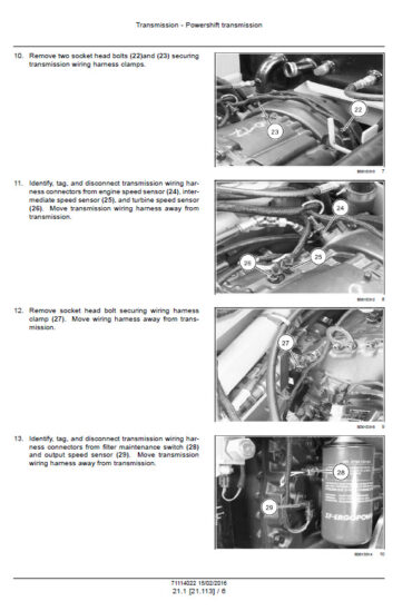 Photo 6 - Case 721E Service Manual Wheel Loader 71114022