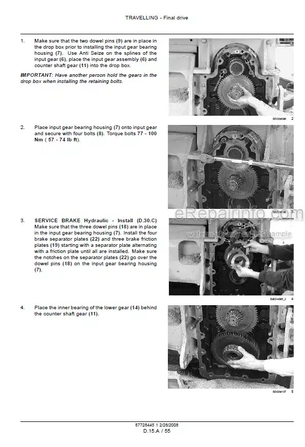 Photo 1 - Case 750L 850L Tier 3 Repair Manual Crawler Dozer 87728445NA