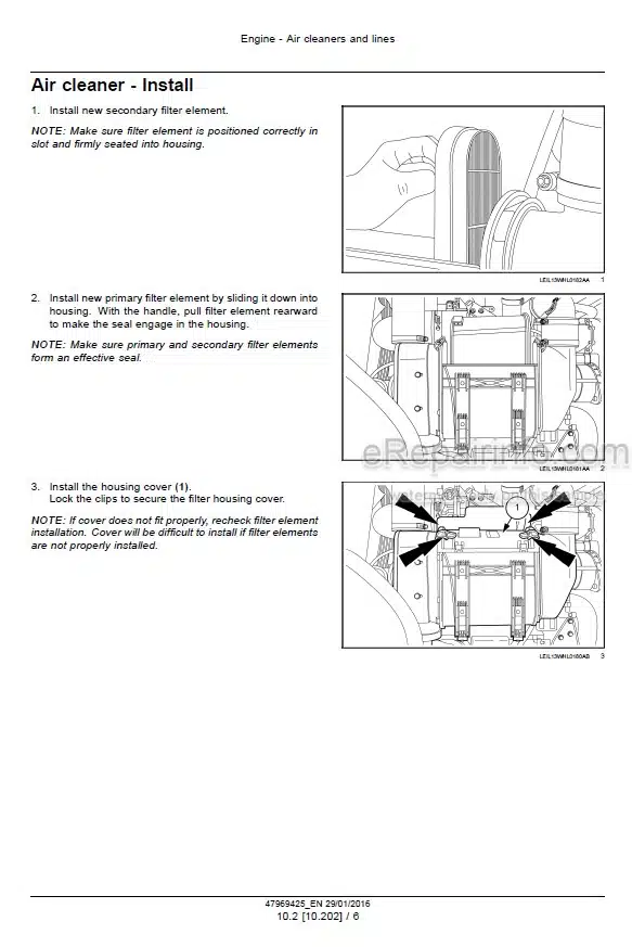 Photo 3 - Case 821F 921F Stage IV Service Manual Wheel Loader 47969425