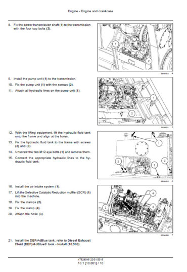 Photo 7 - Case 836C 836C AWD 856C 856C AWD Stage IV Service Manual Motor Grader 47829048B