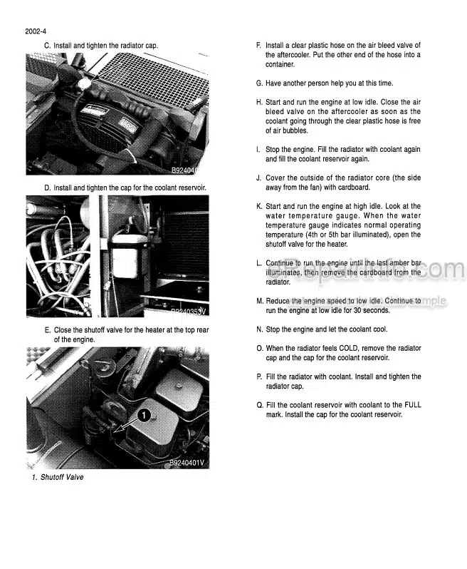 Photo 2 - Case 9020 Service Manual Excavator 7-44670