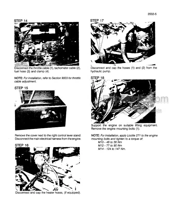 Photo 8 - Case ТХ130-40 ТХ130-43 ТХ130-45 ТХ140-43 ТХ140-45 ТХ170-45 Turbo Service Manual Telescopic Handler 87595115A