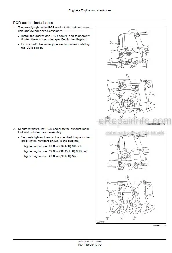 Photo 7 - Case CX130C Service Manual Crawler Excavator 51512034