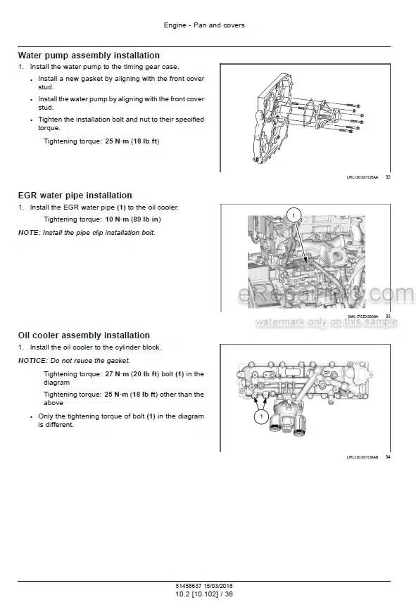 Photo 8 - Case CX145CSR Tier 4 Service Manual Crawler Excavator 47395870A