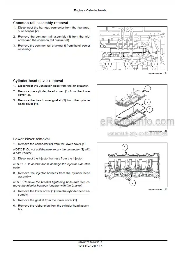 Photo 4 - Case CX210D CX210D Long Reach LC Version Tier 4B Final Service Manual Crawler Excavator[2]