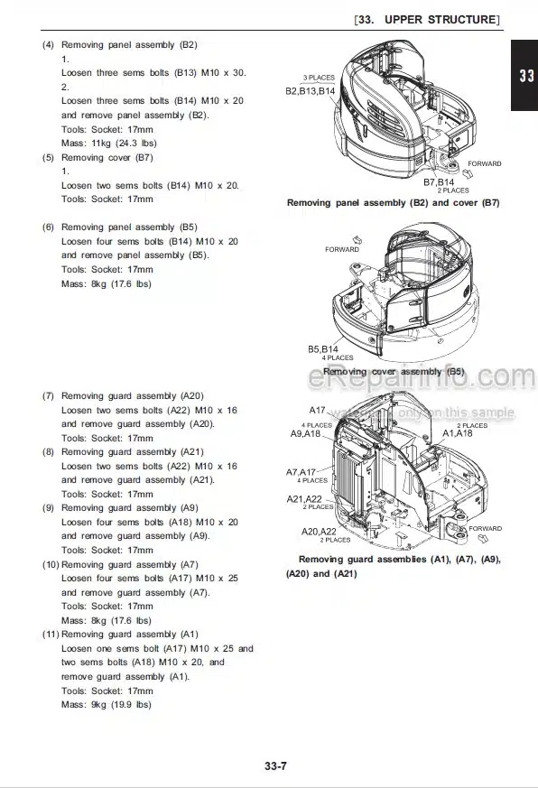 Photo 7 - Case CX31B Tier 4B Final Service Manual Compact Hydraulic Excavator