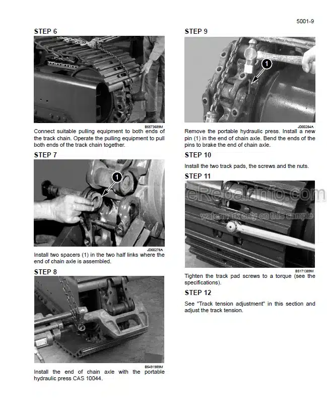 Photo 8 - Case CX330 CX350 Service Manual Crawler Excavator 9-42890