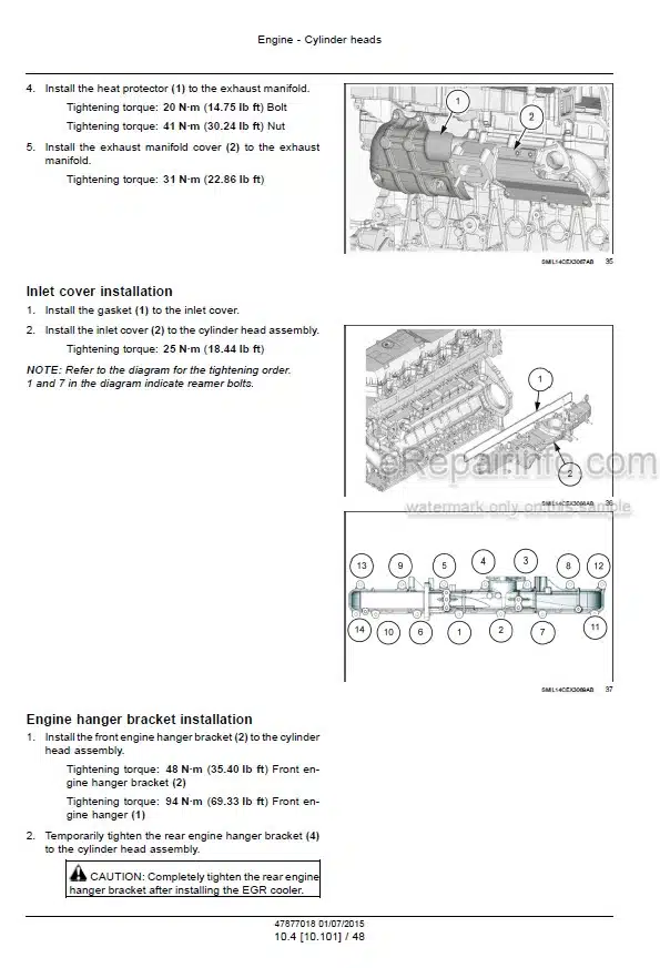 Photo 6 - Case CX350C CX380C Service Manual Crawler Excavator 47877018