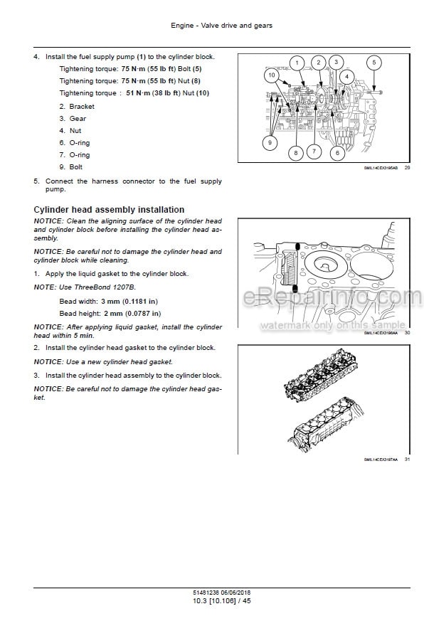 Photo 5 - Case CX350D CX370D Service Manual Crawler Excavator 51481238