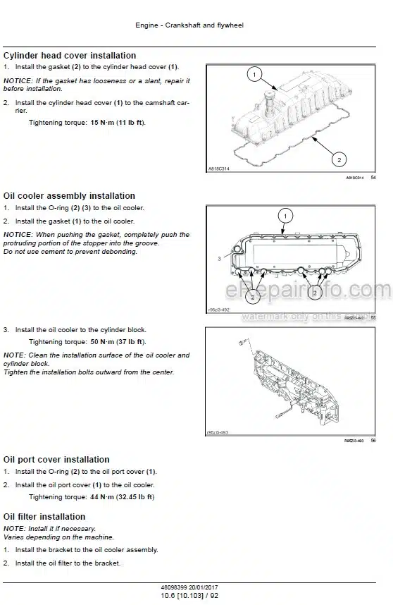 Photo 11 - Case CX490C CX500C Service Manual Crawler Excavator 48098399