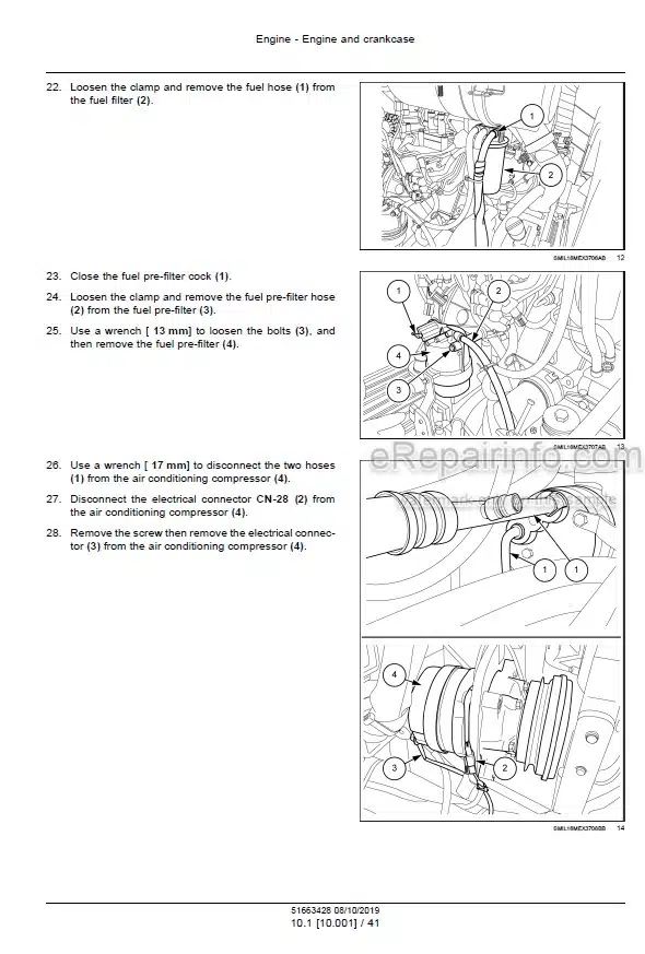 Photo 8 - Case CX55B Tier 4 Service Manual Crawler Excavator PIN PS02-00101 and above