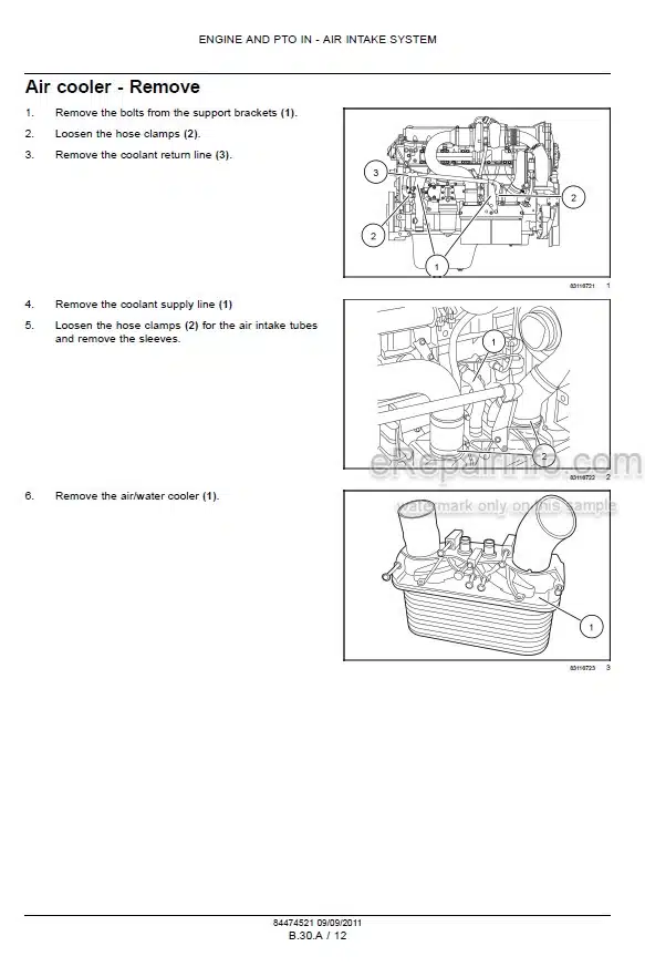 Photo 8 - Case DV36 DV45 DV45CC Tier 4A Interim Service Manual Combination Vibratory Roller 48142070