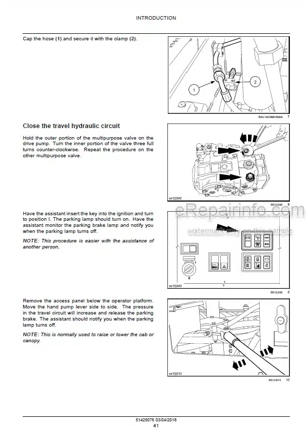 Photo 1 - Case SV212D SV216D Tier 4B Final Service Manual Vibratory Roller 51429076