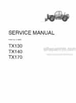 Photo 4 - Case TX130 TX140 TX170 Service Manual Telescopic Handler 9-88551