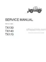 Photo 4 - Case TX130 TX140 TX170 Service Manual Telescopic Handler 9-88551