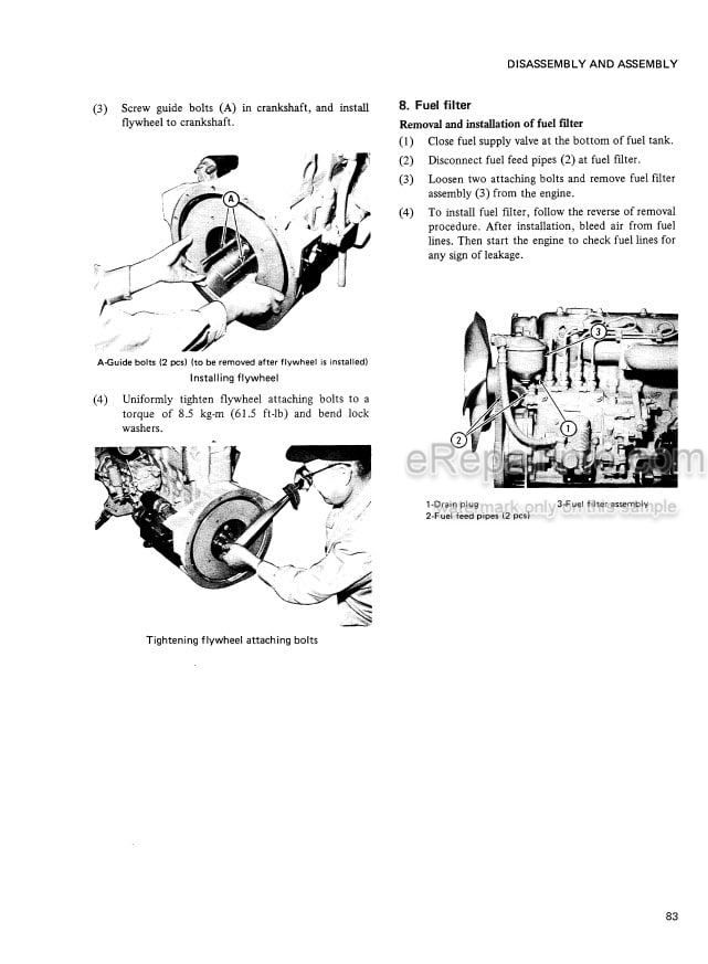 Photo 1 - Case W4 Service Manual Loader And Forklift 8-33652