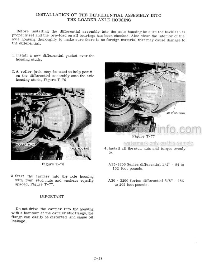 Photo 6 - Case W7 Service Manual Loader 9-76762