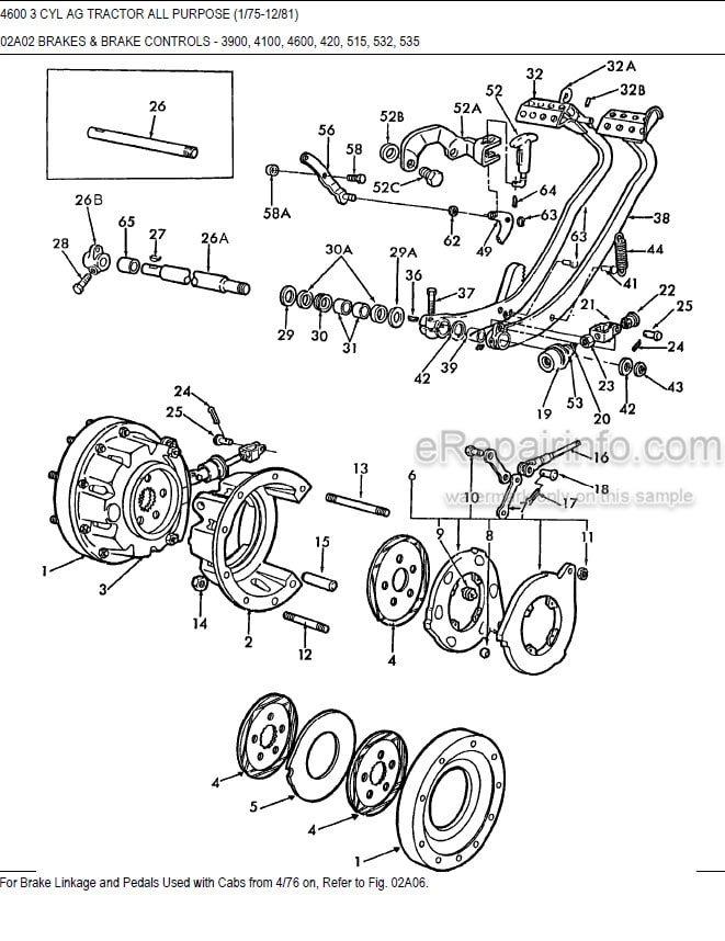 Photo 11 - Ford 4600 Parts Manual Illustrated Tractor