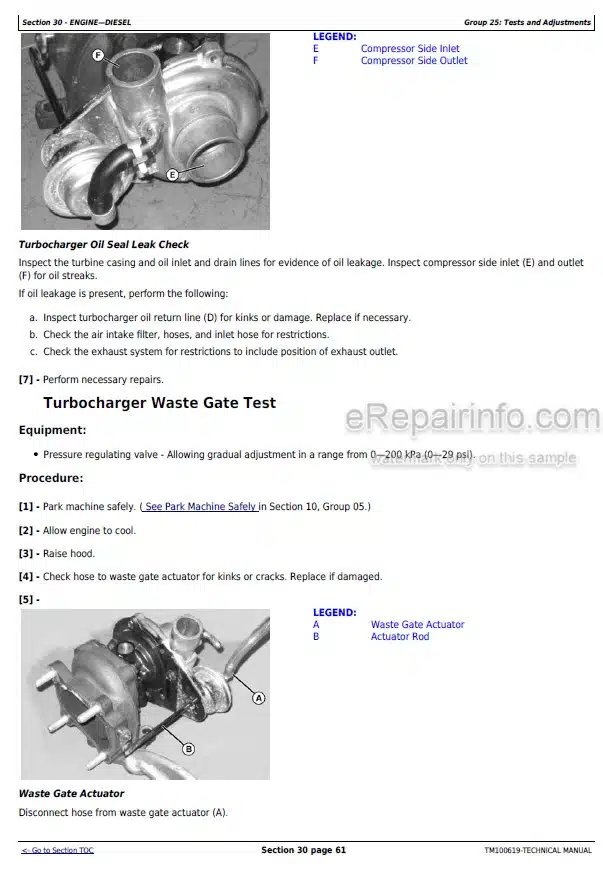 Photo 7 - John Deere 410D 510D Repair Technical Manual Backhoe Loader TM1513