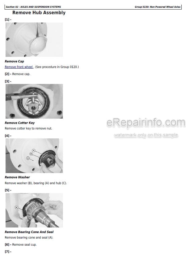 Photo 1 - John Deere 410D 510D Repair Technical Manual Backhoe Loader TM1513