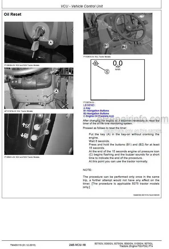 Photo 8 - John Deere 410D 510D Repair Technical Manual Backhoe Loader TM1513