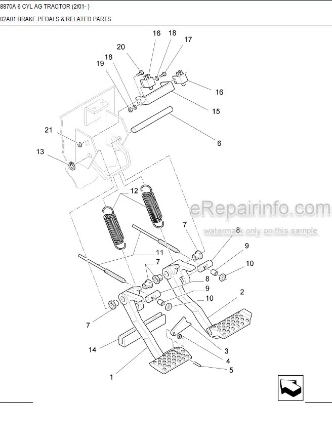 Photo 6 - New Holland 8970A Parts Manual Illustrated Tractor
