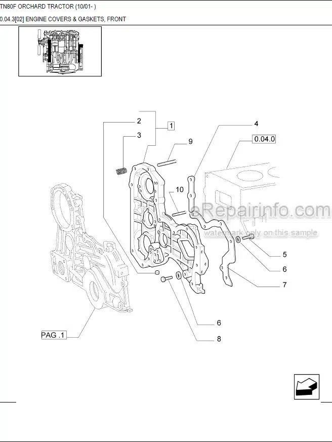 Photo 7 - New Holland TN75V Special Master Illustrated Parts List Manual Book Tractor