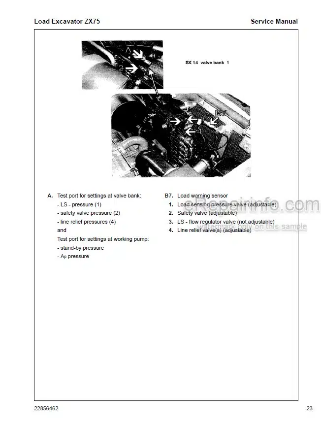 Photo 1 - Ingersoll Rand ZX75 ZX125 Service Manual Load Excavator 22856462