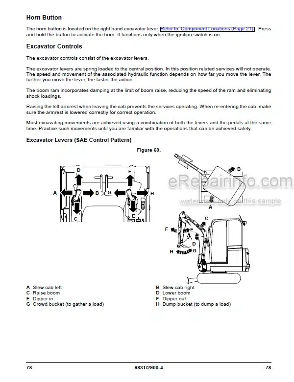 Photo 1 - JCB 15C-1 16C-1 18Z-1 19C-1 19C-1 PC Operators Manual Compact Excavator 9831-2900