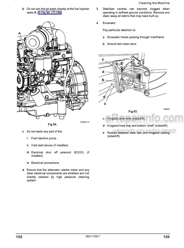 Photo 12 - JCB 2DX 2DXL Operators Manual Backhoe Loader 9831-1100-7