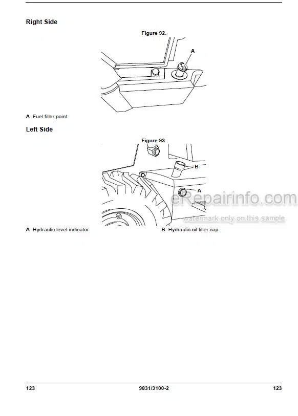 Photo 6 - JCB 2DX Operators Manual Backhoe Loader 9831-3600