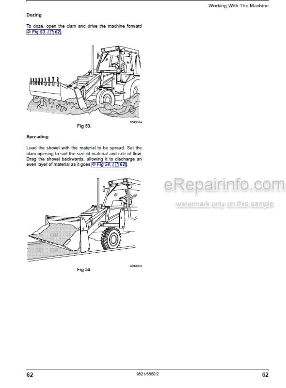 Photo 11 - JCB 2DX BS III Operators Manual Backhoe Loader 9821-68501-2
