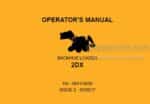 Photo 5 - JCB 2DX Operators Manual Backhoe Loader 9831-3600