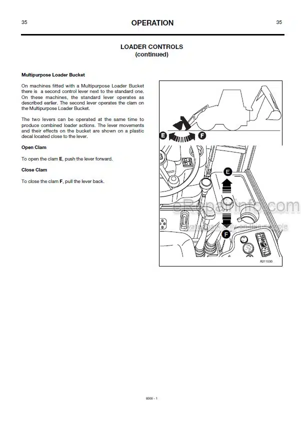 Photo 10 - JCB 3C Plus Operators Manual Backhoe Loader 9300