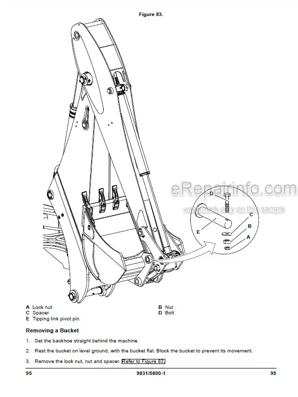 Photo 7 - JCB 3DX 4DX Super Xtra Operators Manual Backhoe Loader 9831-5800