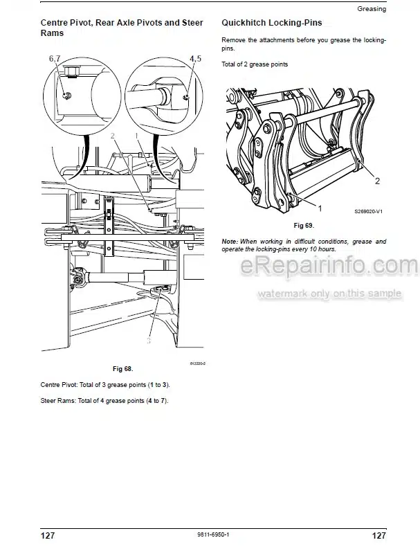 Photo 6 - JCB 411 416 Operators Handbook Wheel Loader 9801-8040