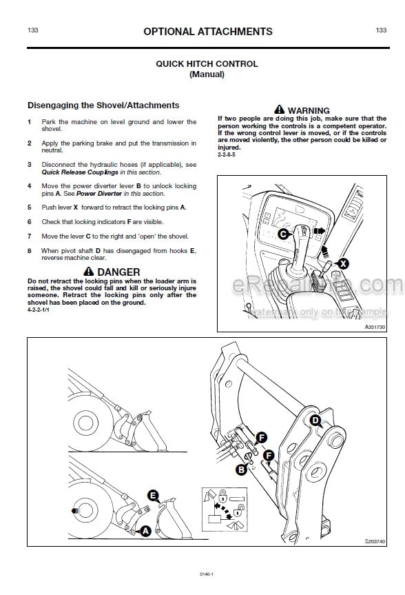 Photo 10 - JCB 411 Operators Manual Wheel Wheel Loader 0140