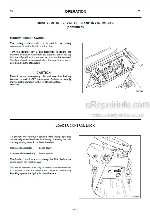 Photo 6 - JCB 457 Operators Manual Wheel Loader 9821-3700