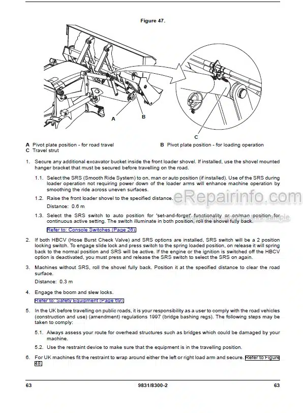 Photo 1 - JCB 4CX 5CX Wastemaster ECO Operators Manual Backhoe Loader 9831-8300