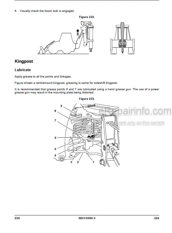 Photo 6 - JCB 4CX Pilingmaster Operators Manual Backhoe Loader 9831-7450
