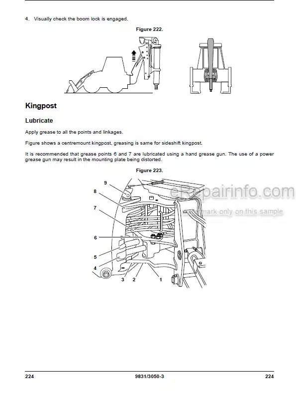 Photo 9 - JCB 4CX Pilingmaster Operators Manual Backhoe Loader 9831-3050