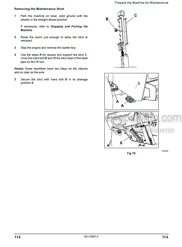 Photo 7 - JCB 506-23 509-23 512-26 Loadall Operators Manual Telescopic Handler 9831-5000