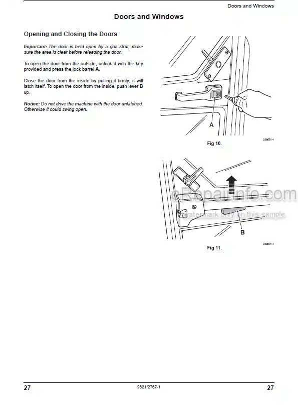 Photo 11 - JCB 520-50 Loadall Operators Manual Telescopic Handler
