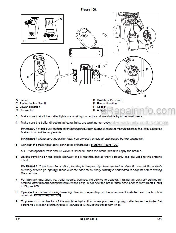 Photo 6 - JCB 527-58 Tier 4I Loadall Operators Manual Telescopic Handler 9821-7000