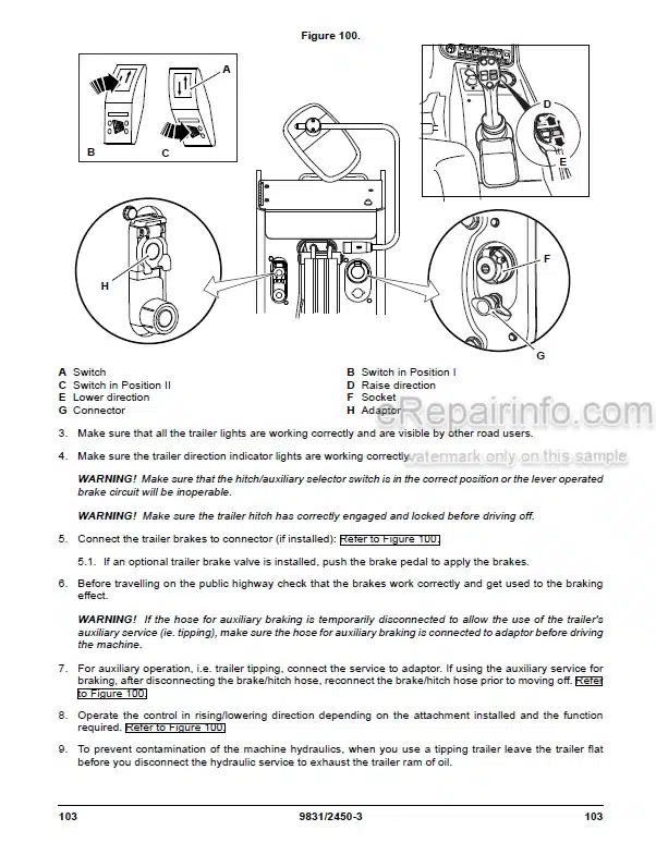 Photo 7 - JCB 527-58 Loadall Operators Manual Telescopic Handler 9811-5400