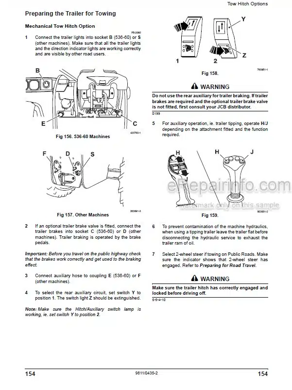 Photo 6 - JCB 525-60 Loadall Operators Manual Compact Telescopic Handler 9821-9100