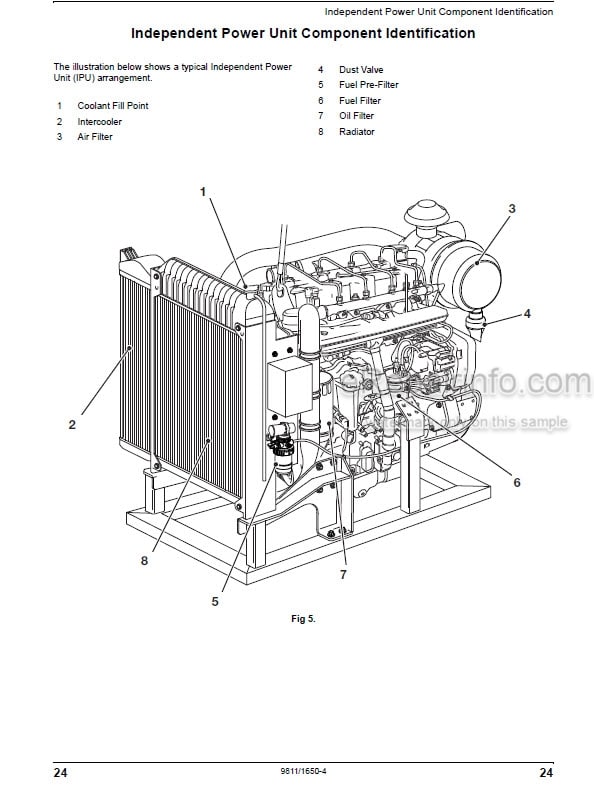 Photo 9 - JCB Dieselmax 444 448 T3 SE Operators Manual Engine 9811-1650